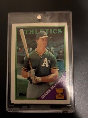 Topps Green and Purple Oakland Athletics Baseball Card
